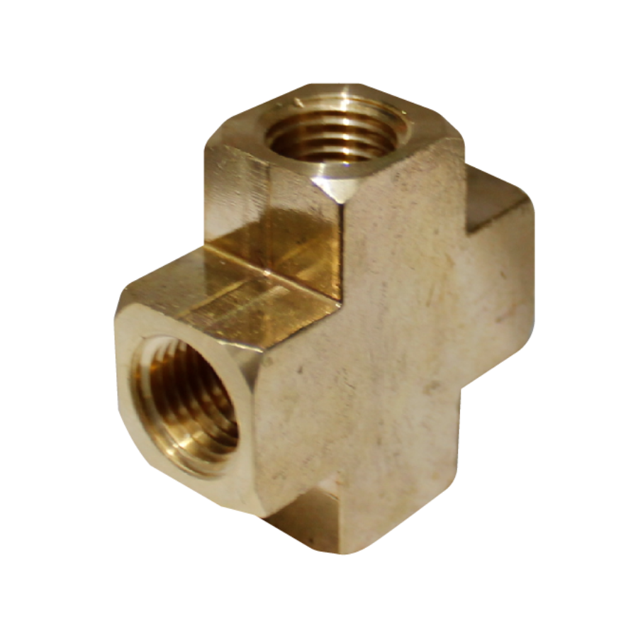 [R-102B-04] CRUZ NPT (Extruido) 1/4